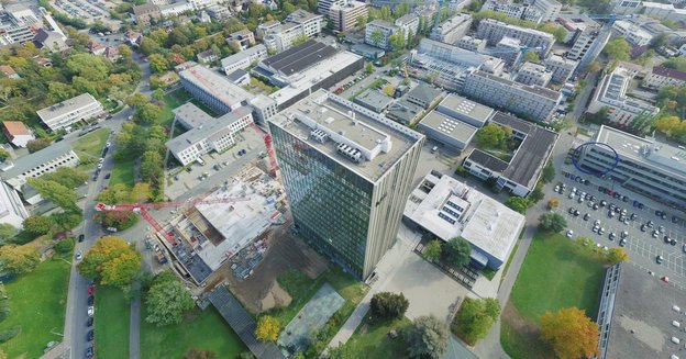 Campus Schöfferstraße aus der Luftperspektive